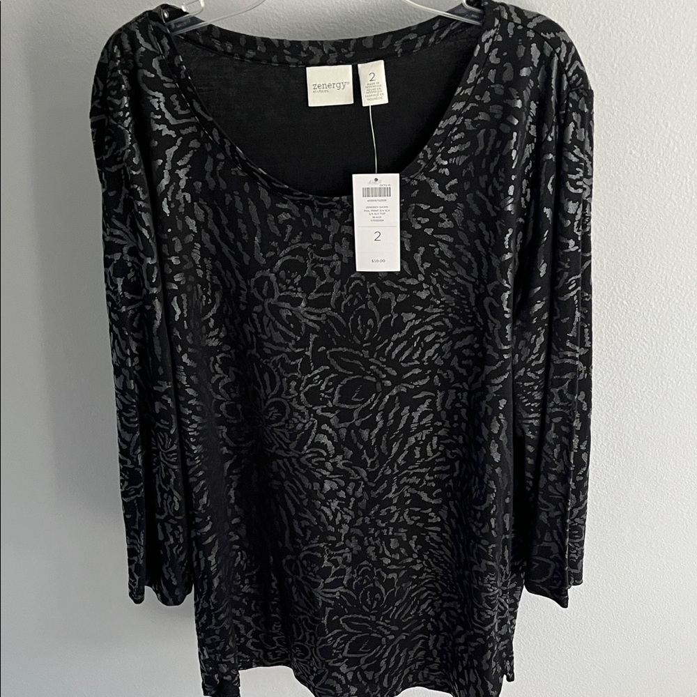 Zenergy Dawn 3/4 Sleeve scoop neck Top